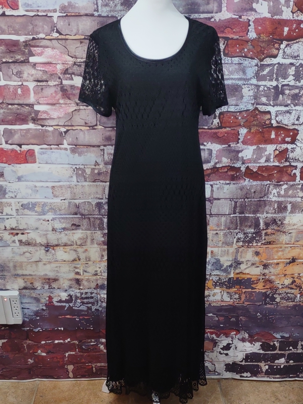 Ultra Dress Collection Black Lace Maxi Dress